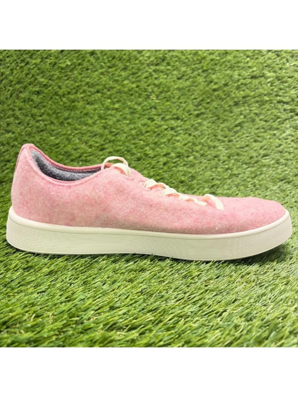 Allbirds Wool Cruiser Mens Size 9 Pink White Athletic Running Shoes Sneakers